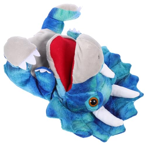 Toyvian Interaktives Dinosaurier Handpuppen aus Weichem Plüsch Fördert Kreativität und Sprachentwicklung bei Kindern Geeignet für Eltern Junge Mädchen Spiele und Geburtstagsgeschenke von Toyvian
