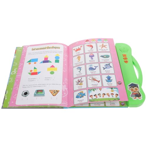 Toyvian Interaktives Französisch englisches Lernbuch für Kleinkinder Ab Jahr Pädagogisches Elektronisches Soundbuch mit Bunten Mustern Leicht und Tragbar Fördert Sprachentwicklung von Toyvian