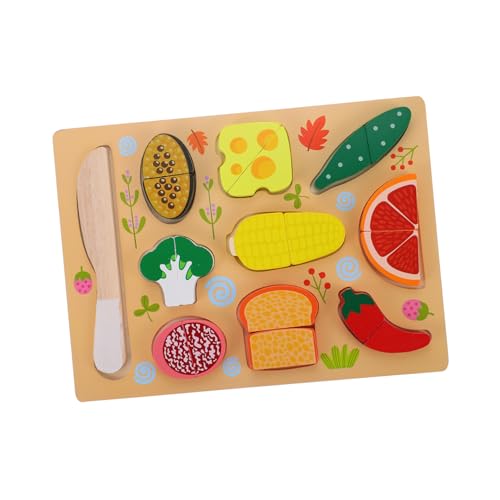 Toyvian Jungen Und Mädchen Rollenspiel Kochen Frühpädagogisches Spielzeug Holzschneide-Lebensmittel-Spielzeug-Set Spielküchenspielzeug Toyvian Jungen Und Mädchen Rollenspiel Kochen Frühpädagogisches Spielzeug Holzschneide-Lebensmittel-Spielzeug-Set Spielküchenspielzeug von Toyvian