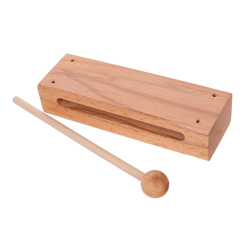 Toyvian Jam-Block Vibraslap-Musikinstrument Klingeln Glockenspiel Im Klassenzimmer Musikinstrumente Für Erwachsene Musikinstrumente Aus Holz Klassenzimmer Glocke Schlaginstrument Hölzern von Toyvian