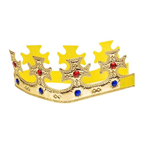 Toyvian Jungen Prinzenkrone Kopfschmuck Goldene für Partys Halloween und Geburtstagsfeiern Leicht Bequem und Rollenspiele von Toyvian