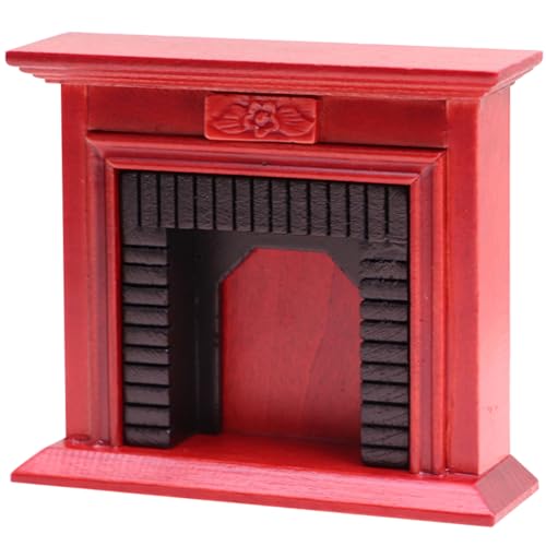 Toyvian Einzigartiger Miniatur-holzkamin Für Puppenhaus Im Maßstab 112 Rote Dekomöbel Toyvian Einzigartiger Miniatur-holzkamin Für Puppenhaus Im Maßstab 112 Rote Dekomöbel von Toyvian
