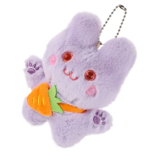 Toyvian Karotten-Rucksackhase Puppe Häschen Zeug für Hasen anhänger hasenanhänger osterstreudeko Brieftasche schlüsselanhänger tragbarer Stoffhase Taschenanhänger Plüsch Violett Toyvian Karotten-Rucksackhase Puppe Häschen Zeug für Hasen anhänger hasenanhänger osterstreudeko Brieftasche schlüsselanhänger tragbarer Stoffhase Taschenanhänger Plüsch Violett von Toyvian