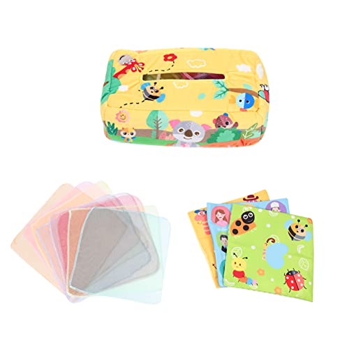Toyvian Kasten Lernspielzeug für Neugeborenes sensorisch kräuseln fürs Kleinkind spielzeughandys für Babys babyspielzeug Sinnesspielzeug für Kleinkinder Kleinkind zubehör Plüsch von Toyvian