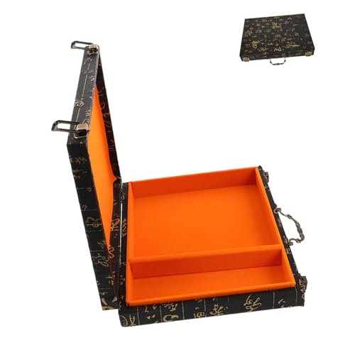 Toyvian Traditionelles Mahjong-spielset Aufbewahrungskoffer Aus Holz Tragbarer Mahjong-steinehalter von Toyvian