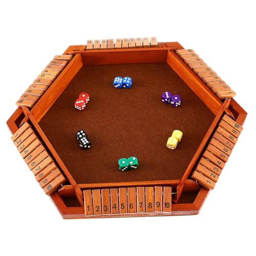 Toyvian Kasten digitaler Flop Spiel Tisch Flecken Erwachsene Mathe Kiefernholz von Toyvian
