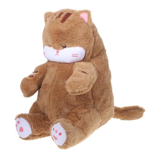Toyvian Weiche Und Zarte Plüschkatzenpuppe Entzückendes Stofftierspielzeug Für Jungen Und Mädchen Kissen Handgefertigte Katzen-stofftiere von Toyvian