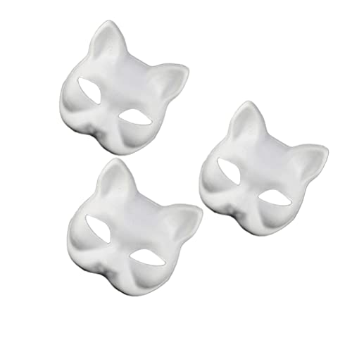 Toyvian Katzenmaske Maske Tiermaske Halloween Maske Für Erwachsene Weiße Katzenmaske Handbemalte Gesichtsmaske Tier Party Cosplay Kostüm Toyvian Katzenmaske Maske Tiermaske Halloween Maske Für Erwachsene Weiße Katzenmaske Handbemalte Gesichtsmaske Tier Party Cosplay Kostüm von Toyvian