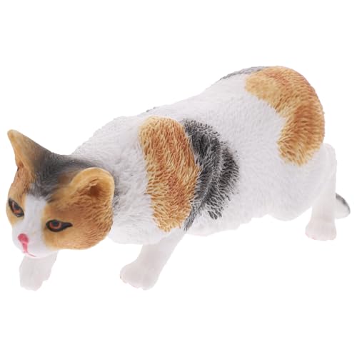 Toyvian Katzenmodell Realistische Katzenmodell Kleine Katzenskulptur Tabelle Katzen - -Simulation Katzenfigur von Toyvian