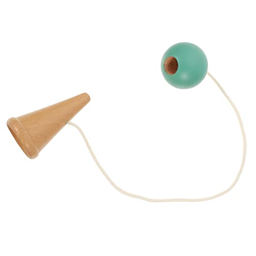Toyvian Kendama für Interaktives Geschicklichkeitsspiel Hand Augen Koordination Hochwertiges Holzspielzeug für Drinnen und Draußen für Altersgruppen und Gruppenspiele von Toyvian