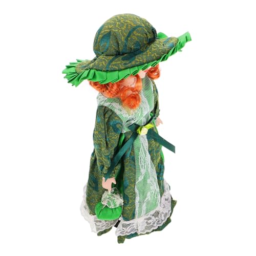 Toyvian Keramikpuppe Vintage-Puppen Green Stoff Toyvian Keramikpuppe Vintage-Puppen Green Stoff von Toyvian