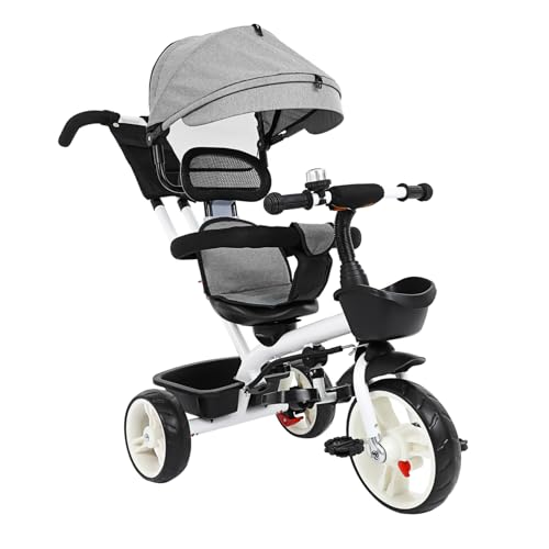 Toyvian Kinder Dreirad für Kleinkinder 1-3 Verstellbar mit Sonnenschutz Robustes Kunststoff Metall Material für Ausflüge Toyvian Kinder Dreirad für Kleinkinder 1-3 Verstellbar mit Sonnenschutz Robustes Kunststoff Metall Material für Ausflüge von Toyvian