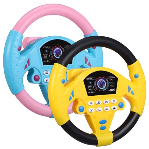 Toyvian Kinder-Lenkrad-Spielzeug 2 Stück Simuliertes Fahr-Lenkrad-Spielzeug Mit Licht Und Musik Fahr-Controller-Auto-Spielzeug Frühe Entwicklung Lernspielzeug Für Kinder Toyvian Kinder-Lenkrad-Spielzeug 2 Stück Simuliertes Fahr-Lenkrad-Spielzeug Mit Licht Und Musik Fahr-Controller-Auto-Spielzeug Frühe Entwicklung Lernspielzeug Für Kinder von Toyvian