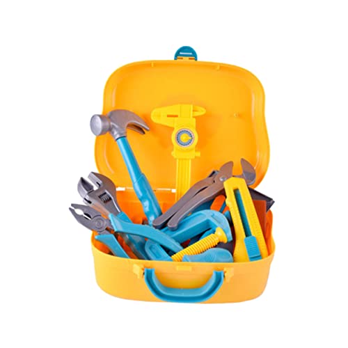 Toyvian Kinder Werkzeugset Werkzeugkasten 14 Stück Abs Lernspielzeug Reparaturwerkzeuge für Kindersimulationen Schraubenmontage mit Elektrischem Bohrer Toyvian Kinder Werkzeugset Werkzeugkasten 14 Stück Abs Lernspielzeug Reparaturwerkzeuge für Kindersimulationen Schraubenmontage mit Elektrischem Bohrer von Toyvian
