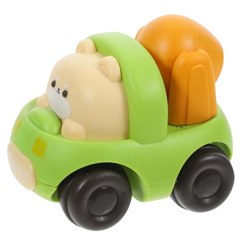 Toyvian Kinderauto Trägheitsauto Kinderspielzeug Pädagogisches Autospielzeug Neuartiges Auto Trägheitsfahrzeug Tragbares Cartoon Trägheitsauto Cartoon Auto Grüner Kunststoff von Toyvian