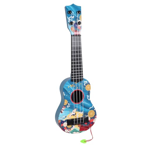 Toyvian Kinder Ukulele für Kleinkinder Spielzeug Gitarre Tragbares Musikinstrument für Anfänger Lernspielzeug für Kinder Kleiner Gitarre mit Buntem Design von Toyvian
