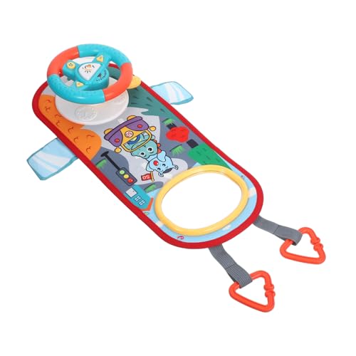 Toyvian Kinderlenkrad Simuliertes Fahrgefühl Leichtes Robust Pädagogisch Für Rücksitz Auto Motorik von Toyvian