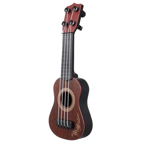 Toyvian Kinderspielzeug Ukulele Kunststoff Modell Musikinstrument Lernspielzeug für Anfänger Musikrhythmus Pädagogisches Vier Saiten Braun Toyvian Kinderspielzeug Ukulele Kunststoff Modell Musikinstrument Lernspielzeug für Anfänger Musikrhythmus Pädagogisches Vier Saiten Braun von Toyvian