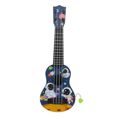 Toyvian Weltraum-Ukulele-Spielzeug Für Kinder – Mini-Gitarre Pädagogisches Instrument Für Kleinkinder Sicherer Kunststoff Entwicklung Musikalischer Fähigkeiten von Toyvian