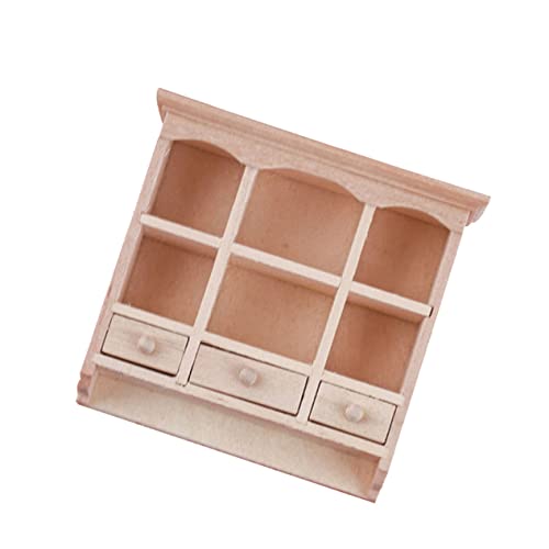 Toyvian Kleine Möbel puppenstubenmöbel Dollhouse Furniture puppenhauszubehör Aufblasbarer herzförmiger Getränkehalter Skelett-Maskerademaske Bienenstatue minikühlschrank Minischrank Bambus von Toyvian