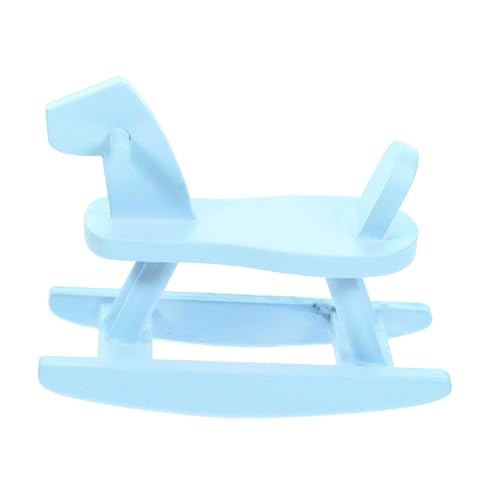 Toyvian Kleine Pferdeverzierung Aus Holz Mini-hausschmuck Desktop-mini-möbel Miniatur-schaukelstuhl- Miniatur-schaukelpferd Mini-Stuhl-Modell Puppenstubenstuhl Modell Birke Blue Toyvian Kleine Pferdeverzierung Aus Holz Mini-hausschmuck Desktop-mini-möbel Miniatur-schaukelstuhl- Miniatur-schaukelpferd Mini-Stuhl-Modell Puppenstubenstuhl Modell Birke Blue von Toyvian