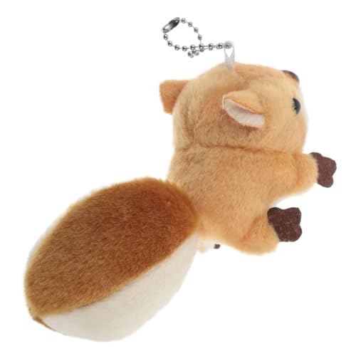 Toyvian Kleiner Eichhörnchen-anhänger Eichhörnchen Puppe Eichhörnchen Tierischer Schlüsselanhänger Kawaii Schlüsselanhänger Eichhörnchen Anhänger Süßer Schlüsselanhänger Plüsch von Toyvian