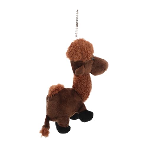 Toyvian Kleiner Kamelanhänger Puppenspielzeug Gefüllter Schlüsselanhänger Hasenkopfkaninchen Cartoon-Kaninchen Hut Hase Cartoon- Puppenhaus Im Freien Kostüm Hase Legierung Coffee von Toyvian