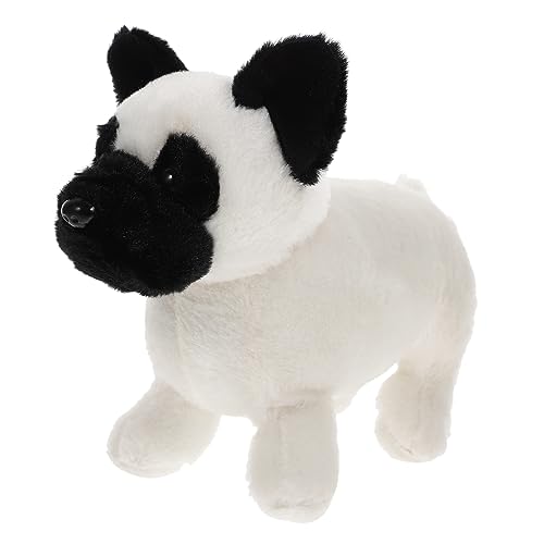 Toyvian Kleiner Plüschhund Französische Bulldogge Stehend Weiches Kuscheltier für Mädchen und Jungen Cartoon Haustier Dekoration von Toyvian
