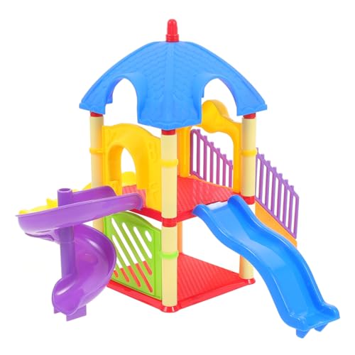 Toyvian Kleines Spielplatzmodell DIY Miniatur Rutschbahn Bunte Puppenhaus Dekoration mit Glatten Kanten Tragbares Mini Spielplatz für Kreatives und Farberkennung Toyvian Kleines Spielplatzmodell DIY Miniatur Rutschbahn Bunte Puppenhaus Dekoration mit Glatten Kanten Tragbares Mini Spielplatz für Kreatives und Farberkennung von Toyvian