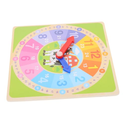 Toyvian Kleines Uhrenspielzeug Finger Die Mini Lehrreich Zahlen Für Hände Zeitspielzeug Zum Lernen Lustiges Uhrenspielzeug Hölzerne Lehruhr Digitaluhr-Modell Mathe-lernuhr Holz von Toyvian