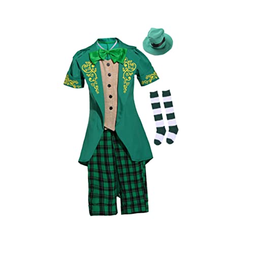 Toyvian Kobold Hut Hosenanzug Ausgefallene Klamotten Ausstatten Kobold Kostüm St. Patricks Kostüm Green Toyvian Kobold Hut Hosenanzug Ausgefallene Klamotten Ausstatten Kobold Kostüm St. Patricks Kostüm Green von Toyvian