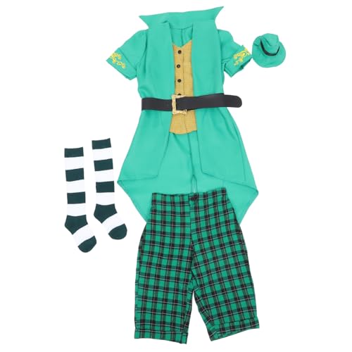 Toyvian Kobold Kostüm St. Patrick's Day-Outfit Verkleidung für St Patrick's Day St Patrick's Day Anzug für st. Patricks Kostüm Kobold Hut Hosenanzug Green Toyvian Kobold Kostüm St. Patrick's Day-Outfit Verkleidung für St Patrick's Day St Patrick's Day Anzug für st. Patricks Kostüm Kobold Hut Hosenanzug Green von Toyvian