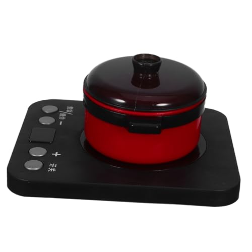 Toyvian Kochgeschirr Küche Rollenspiel Küchenspielzeug Küchengerät Induktionsherd Induktionsherd Modellierspielzeug Elektrisches Küchenspielzeug Küchengeräte Schwarz von Toyvian