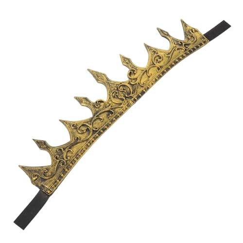 Toyvian Königskrone Barockstil Weicher Komfortabler Kopfschmuck für Halloween Geburtstagsfeiern und Rollenspiele Vielseitiges Prinzessin Verkleidungszubehör von Toyvian