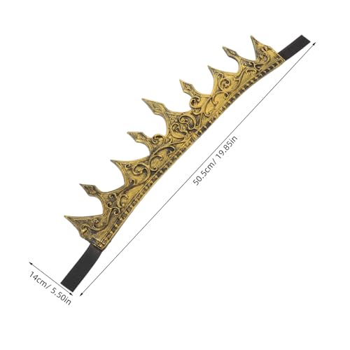 Toyvian Königskrone Leicht Königliches Design Geburtstagskrone Cosplay Kopfschmuck für Halloween und Festtagskostüm von Toyvian