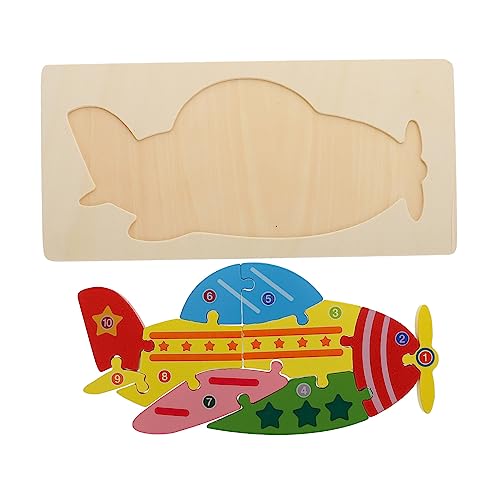 Toyvian Kognitives Dreidimensionales Puzzle Flugzeugpuzzle Zum Frühen Lernen Puzzle- Aus Holz Bildungsspielzeug -Puzzle- Interessantes 3D-Puzzle-Puzzle Hölzern Toyvian Kognitives Dreidimensionales Puzzle Flugzeugpuzzle Zum Frühen Lernen Puzzle- Aus Holz Bildungsspielzeug -Puzzle- Interessantes 3D-Puzzle-Puzzle Hölzern von Toyvian