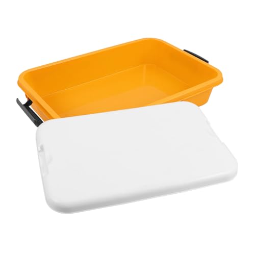 Toyvian Kompakte Tragbare Sandkastenbox mit Deckel Robustes Kunststoff Großer Stauraum für Bastelutensilien Vielseitig Einsetzbar für Drinnen und Draußen Handliches Aufbewahrungsbehältnis von Toyvian
