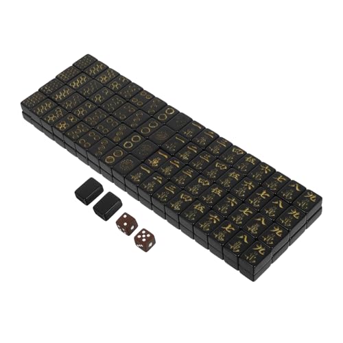 Toyvian Kompaktes Mahjong Spiel mit Würfeln für Reisen und Outdoor Aktivitäten Unterhaltsames Brettspiel für Familie und Freunde Toyvian Kompaktes Mahjong Spiel mit Würfeln für Reisen und Outdoor Aktivitäten Unterhaltsames Brettspiel für Familie und Freunde von Toyvian