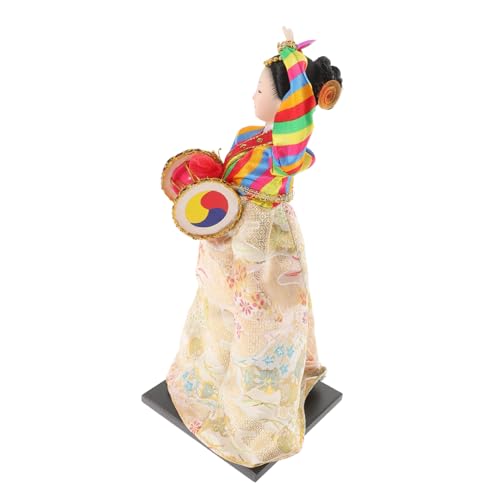 Toyvian Koreanische Puppenfiguren - Seiden-Hanbok-Accessoire Koreanisches Sammlerstück Asiatisches Fürs Toyvian Koreanische Puppenfiguren - Seiden-Hanbok-Accessoire Koreanisches Sammlerstück Asiatisches Fürs von Toyvian