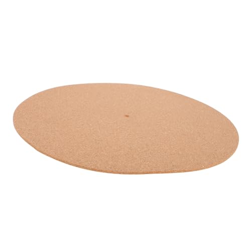 Toyvian Kork-schallplattenmatte Für Plattenspieler 12-Zoll-vinylmatte rutschfeste Schallplatten-schutzmatte Für Vinyl-schallplatten von Toyvian