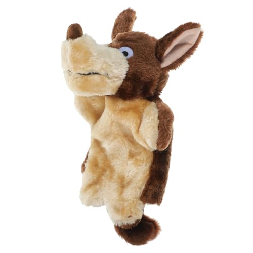 Toyvian Kreative Wolf Handpuppe aus Plüsch für Weiches Leichtes Material Fördert Kommunikation und Fantasie Geeignet für Jungen und Mädchen Interaktives für Eltern Junge Mädchen Spiele von Toyvian