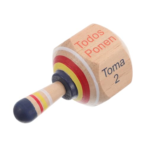 Toyvian Mexikanische Holzkreisel Sensorisches Spielzeug Holzkreisel-bastelset Für Kinder Handgefertigt Gedrehtes Holzkreisel-Spielzeug 6 5 X 10 cm 1 Stück von Toyvian