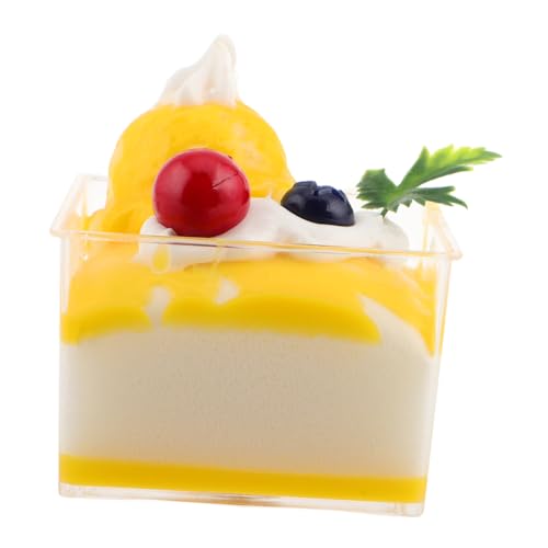 Toyvian Gefälschtes Kuchen Dessert Spielzeug Faux Cupcake Modell Lebensmittel Kuchen Display Requisiten Party Dekorationen Küche Decor Haltbare Simulation von Toyvian