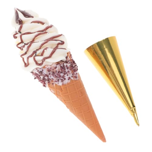 Toyvian Künstliches Eiscreme Waffelmodell Realistisches für Fotografie und Schaufenster Helle Farben Material für Miniaturhäuser und Auslagen Toyvian Künstliches Eiscreme Waffelmodell Realistisches für Fotografie und Schaufenster Helle Farben Material für Miniaturhäuser und Auslagen von Toyvian
