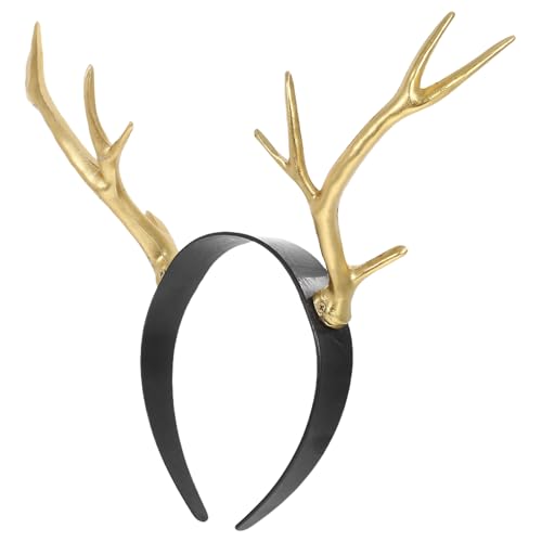 Toyvian Künstliches Geweih-stirnband, Hirschohren-stirnband, Geweih-kopfbedeckung für Erwachsene, Party, Cosplay, Haar-accessoires für Halloween-kostüm von Toyvian