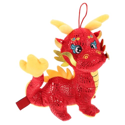 Toyvian Kuscheliges Drachen Plüschtier Weiches Stofftier Kawaii Chinesisches Neujahrs Traditionelles Maskottchen für Sammler Symbol für Wohlstand und Toyvian Kuscheliges Drachen Plüschtier Weiches Stofftier Kawaii Chinesisches Neujahrs Traditionelles Maskottchen für Sammler Symbol für Wohlstand und von Toyvian
