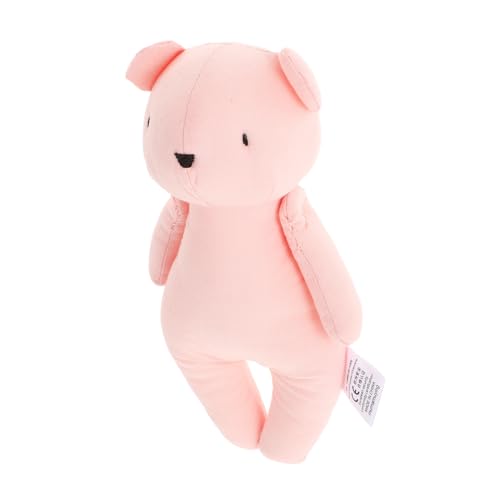 Toyvian Kuscheltier Klein Puppe Weiches Plüschspielzeug Babyspielzeug -stofftier Tierisches Trösterpuppe Ausgestopftes Tierspielzeug Beige Baumwolle von Toyvian