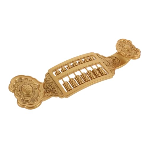 Toyvian Lehrmittel Für Abakus Desktop-abakus-Figur Retro-abakus- Büro-abakus-Ornament Abakus-Statue Dekorative Abakusstatue Abakus-rechenhilfe Retro-abakusmodell Golden Messing von Toyvian