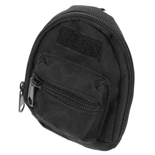 Toyvian Leichter Mini ohrhörer etui aus Canvas und Aluminium Tragbare Kopfhörer aufbewahrungstasche mit Karabiner für Schlüsselanhänger und Rucksack für Outdoor Reisen und Alltag von Toyvian