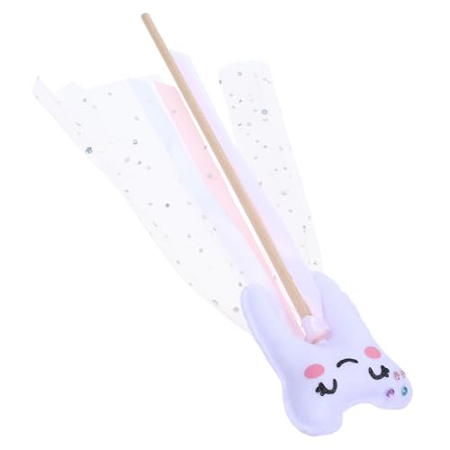 Toyvian Leichter Pinker Feenstab mit Band Novelty Fairy Stick als Party Accessoire Bühnenrequisite und für Auftritte und Verkleidungen von Toyvian